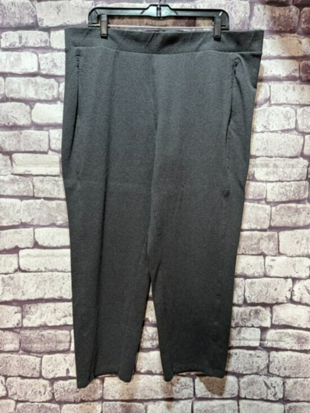 T By Talbots Gray Straight Leg Pants Size 2X